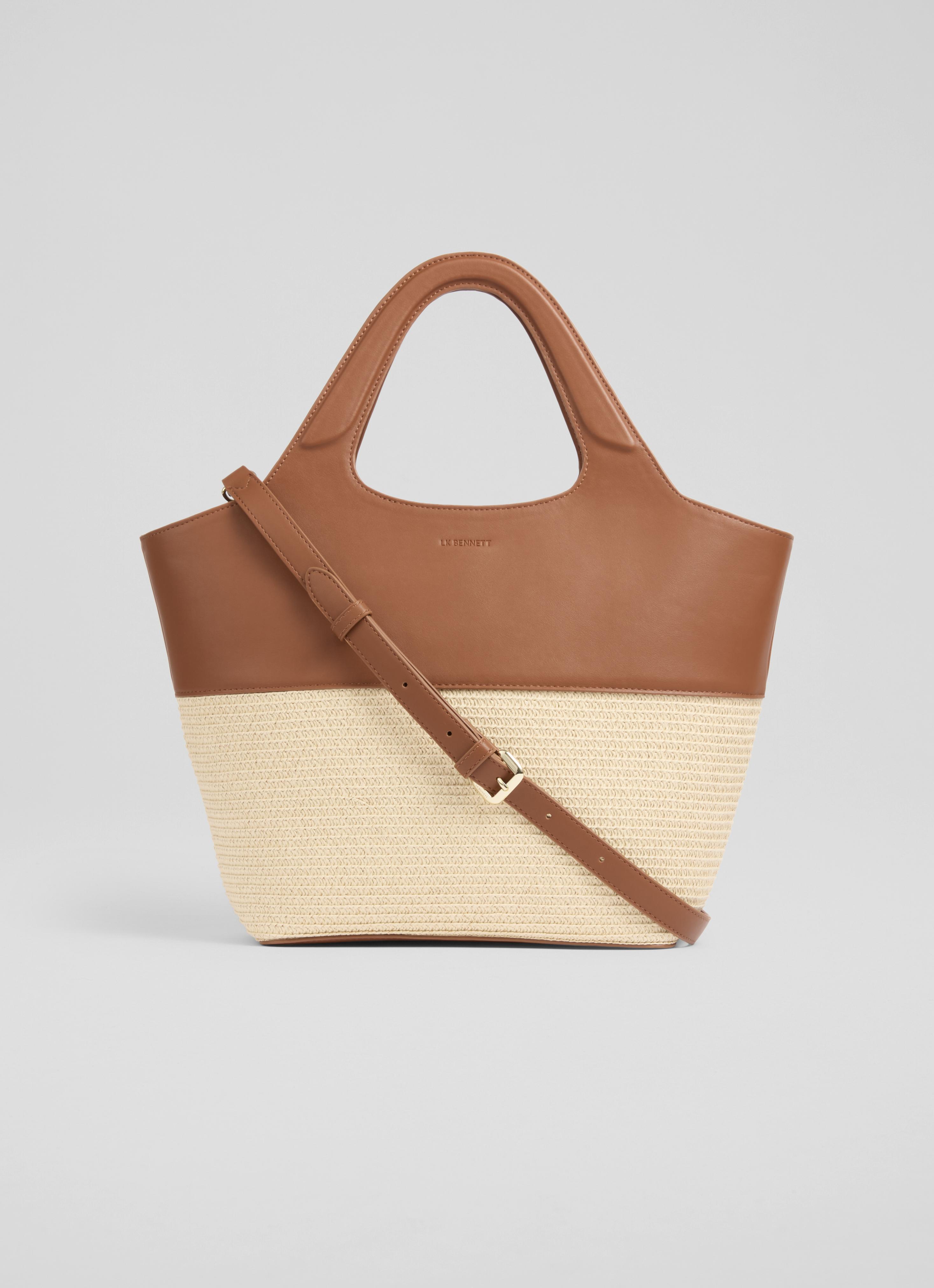 Carly Natural & Tan Crossbody Tote Bag | Handbags Carly Natural & Tan Crossbody Tote Bag | Handbags